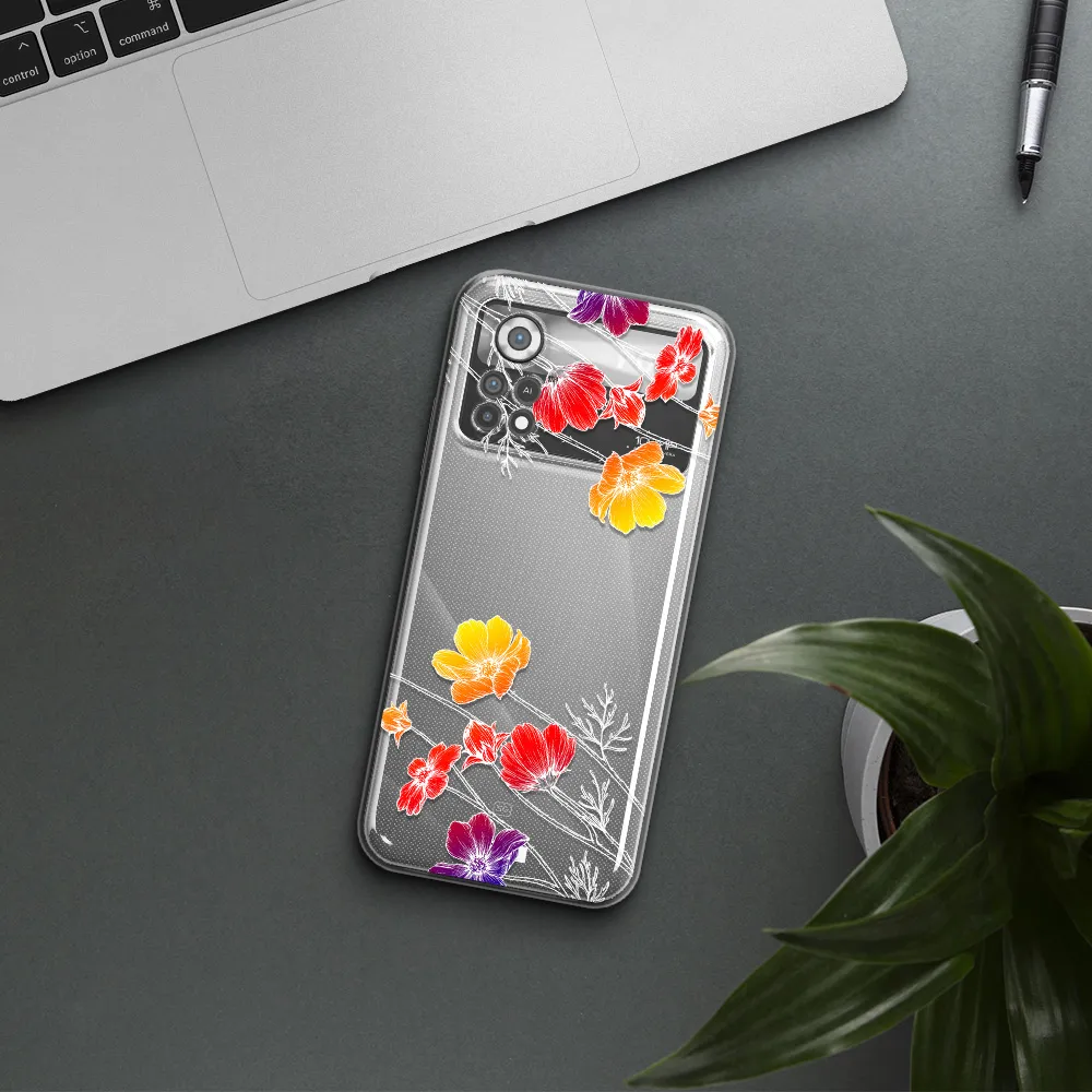 Hibiscus Flower Xiaomi Poco X4 Pro Clear TPU Case