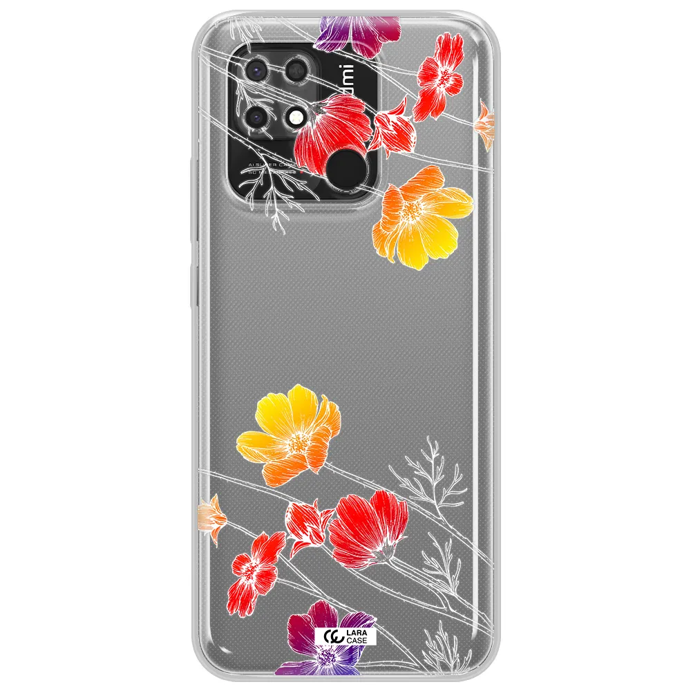 Hibiscus Flower Xiaomi Redmi 10C Clear TPU Case