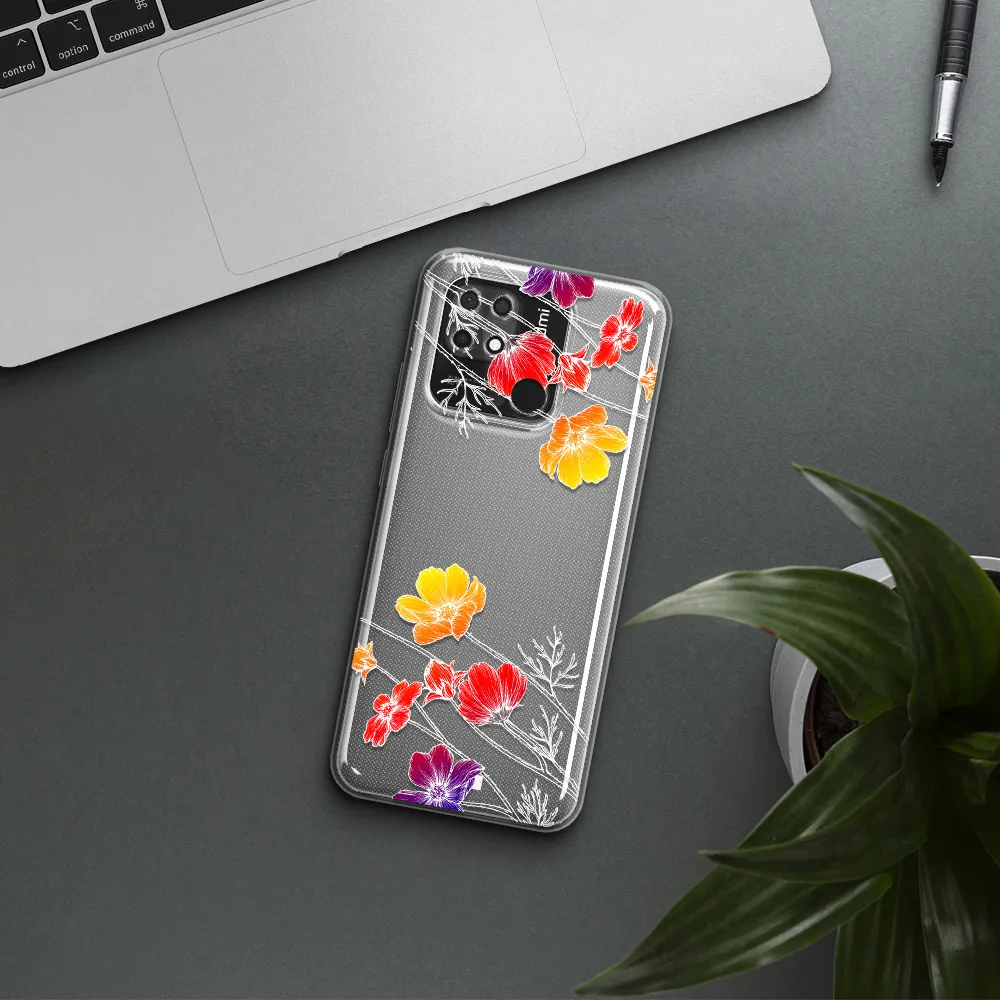 Hibiscus Flower Xiaomi Redmi 10C Clear TPU Case