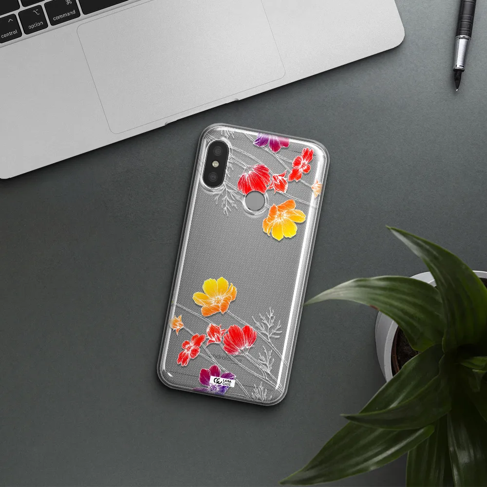 Hibiscus Flower Xiaomi Redmi 6 Pro Clear TPU Case