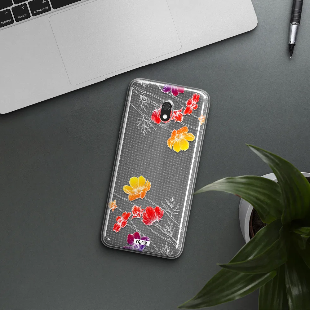 Hibiscus Flower Xiaomi Redmi 8A Clear TPU Case