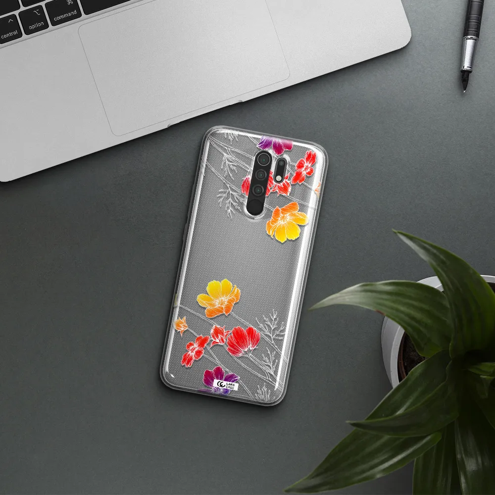 Hibiscus Flower Xiaomi Redmi 9 Clear TPU Case