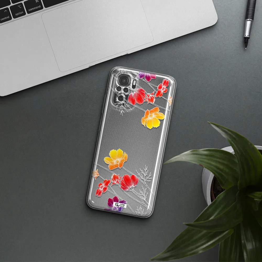 Hibiscus Flower Xiaomi Redmi Note 10S Clear Tpu Case