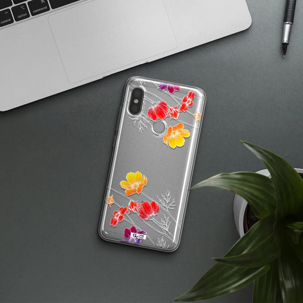 Hibiscus Flower Xiaomi Redmi Note 6 Pro Clear TPU Case