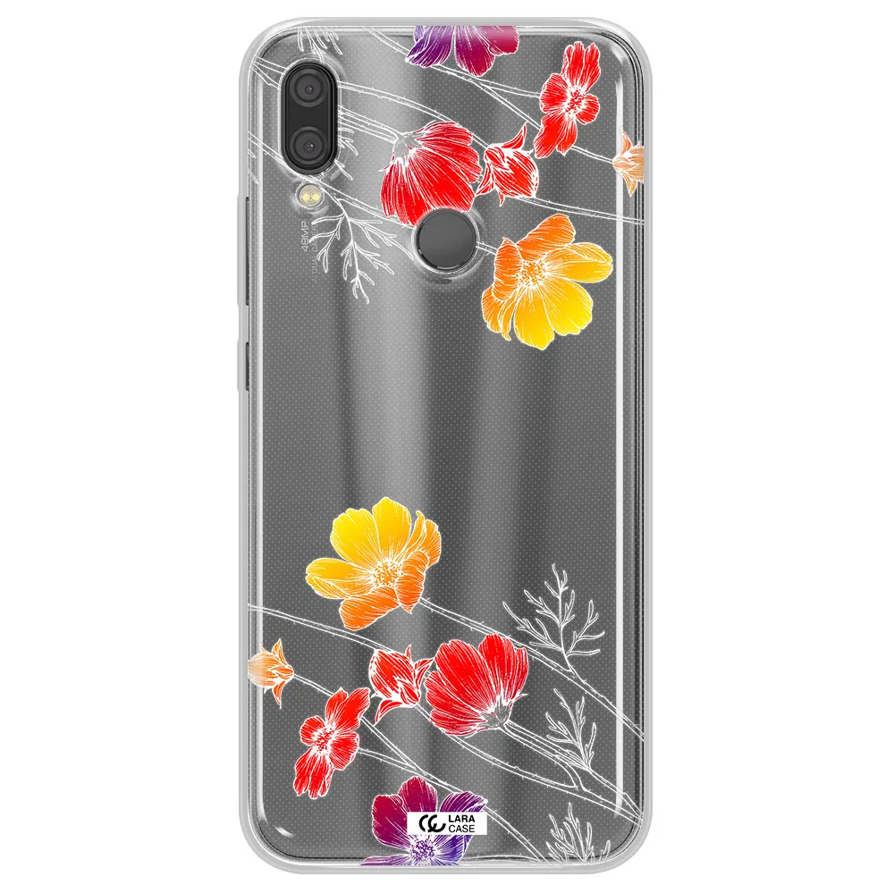 Hibiscus Flower Xiaomi Redmi Note 7 Clear TPU Case