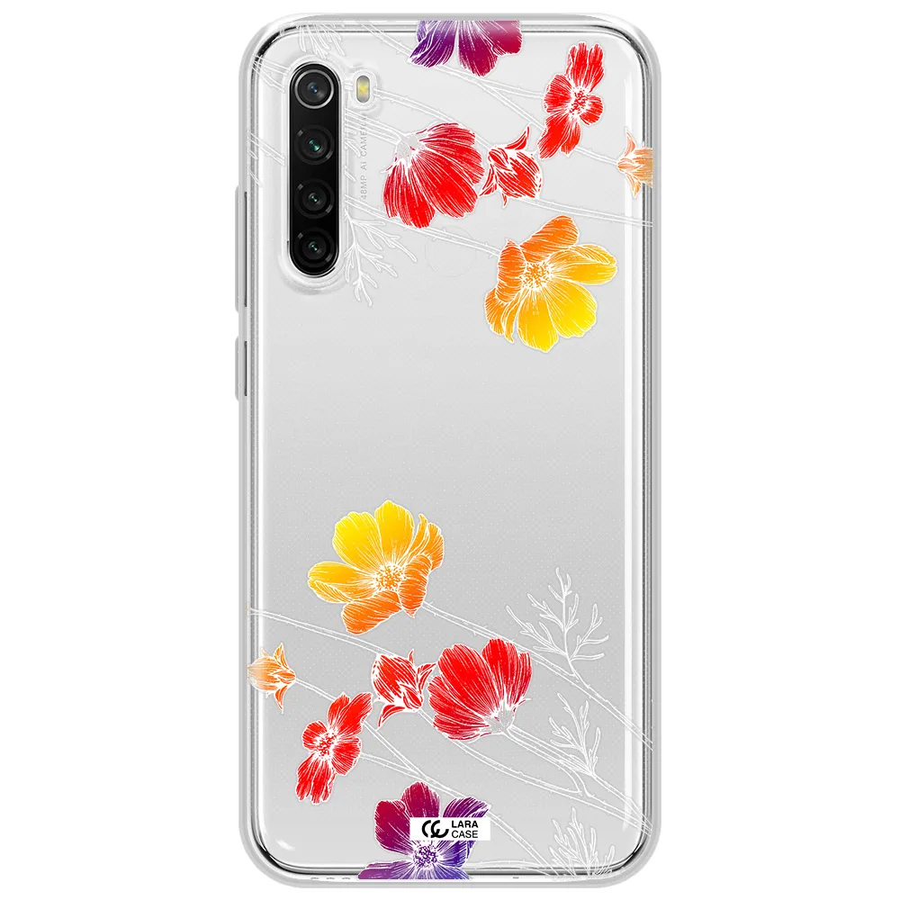 Hibiscus Flower Xiaomi Redmi Note 8T Clear Tpu Case