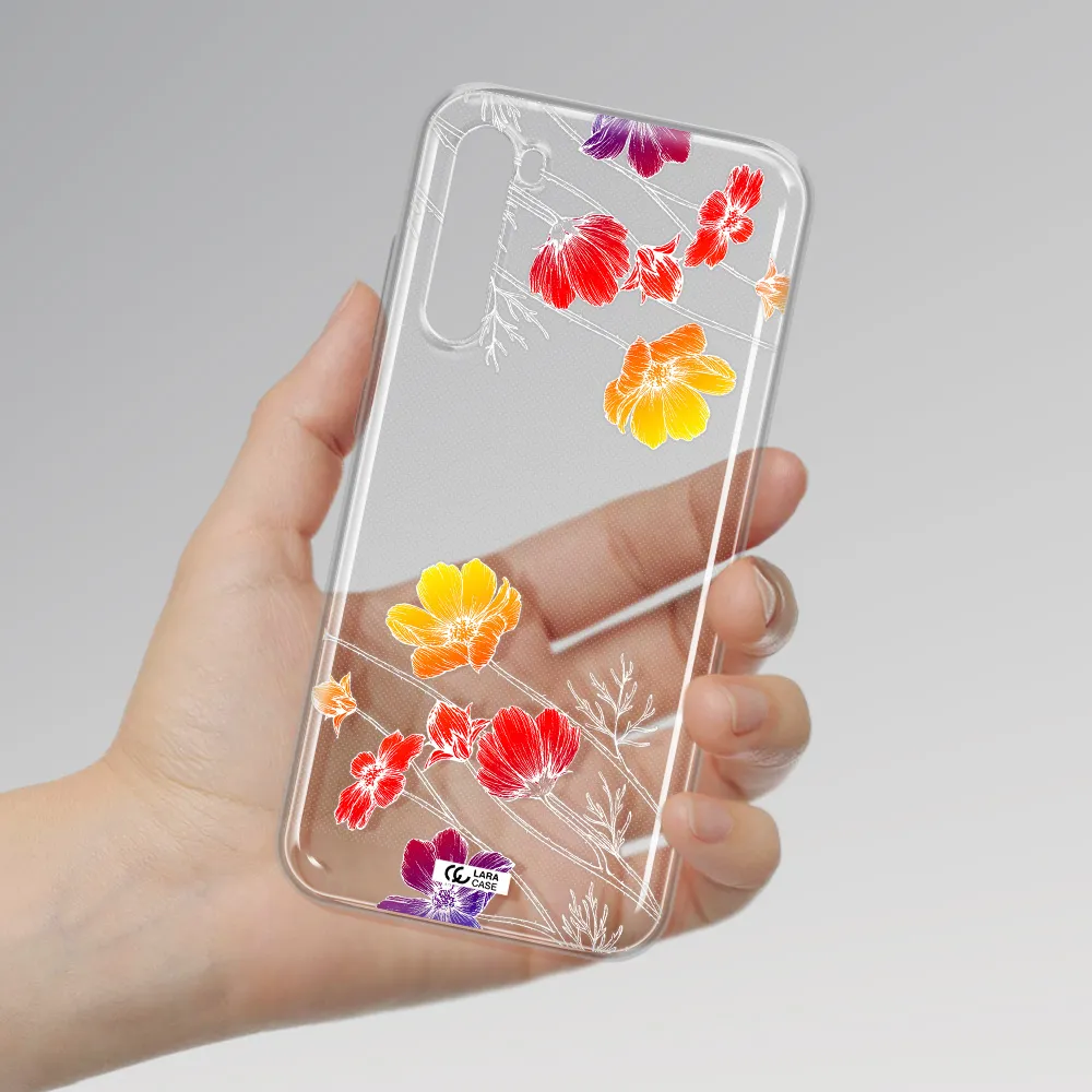 Hibiscus Flower Xiaomi Redmi Note 8T Clear Tpu Case