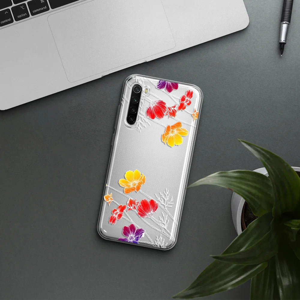 Hibiscus Flower Xiaomi Redmi Note 8T Clear Tpu Case