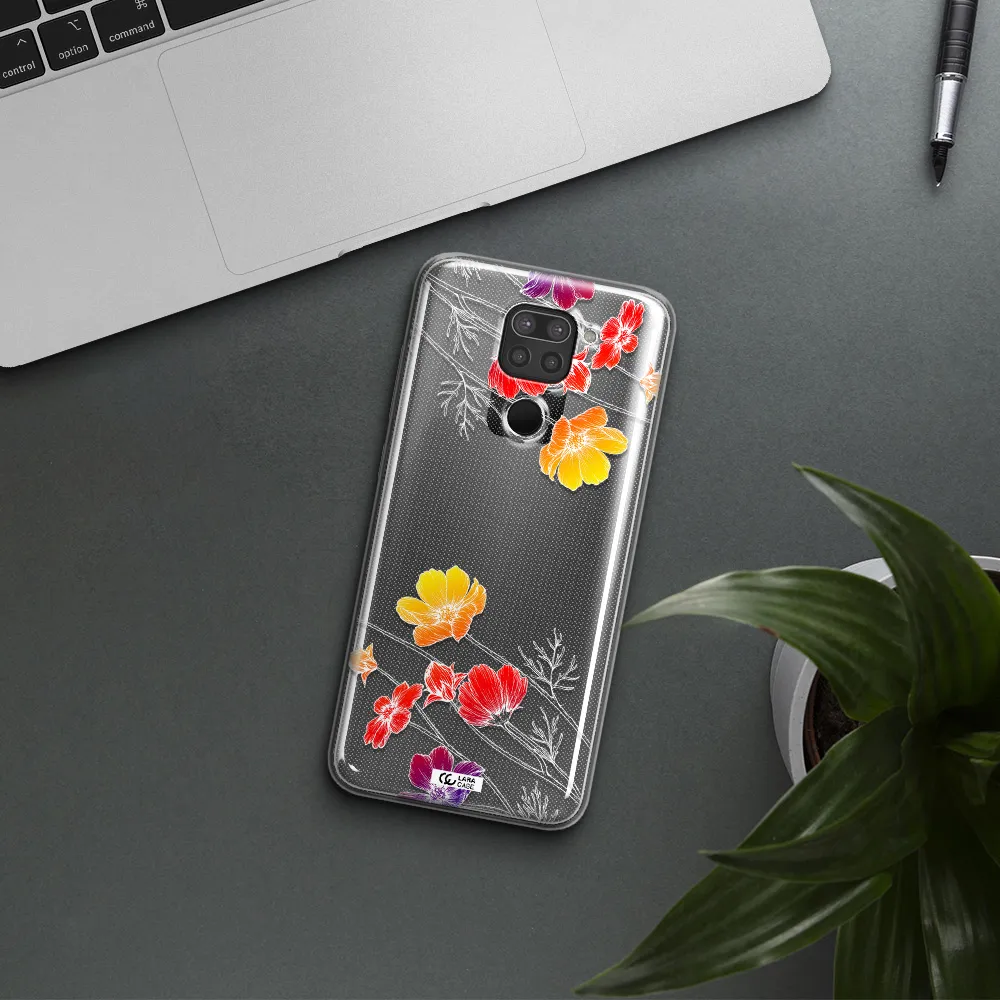 Hibiscus Flower Xiaomi Redmi Note 9 Clear TPU Case