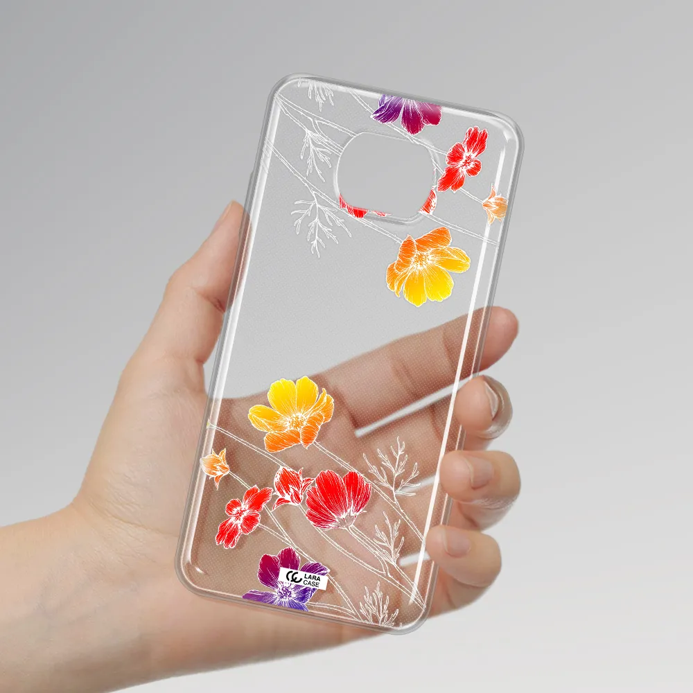 Hibiscus Flower Xiaomi Redmi Note 9T Clear Tpu Case