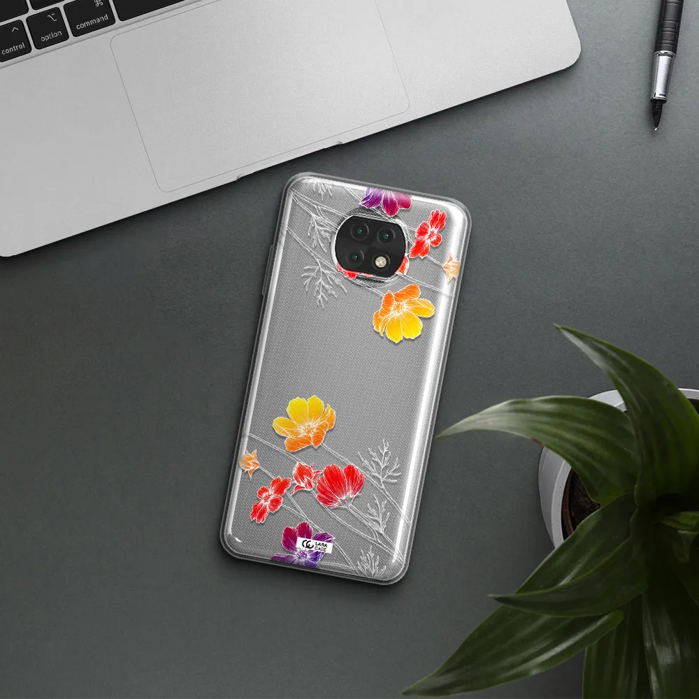 Hibiscus Flower Xiaomi Redmi Note 9T Clear Tpu Case
