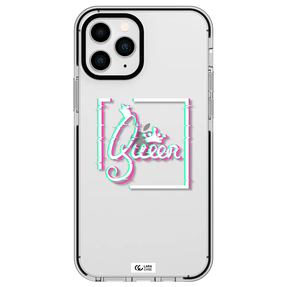 Queen Apple iPhone 11 pro impact black border Case