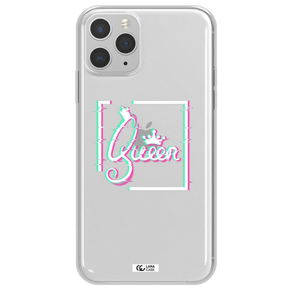 Queen Apple iPhone 11 pro max Clear TPU Case