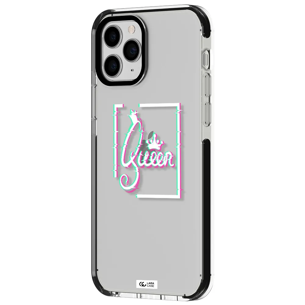Queen Apple iPhone 11 pro max impact black border Case
