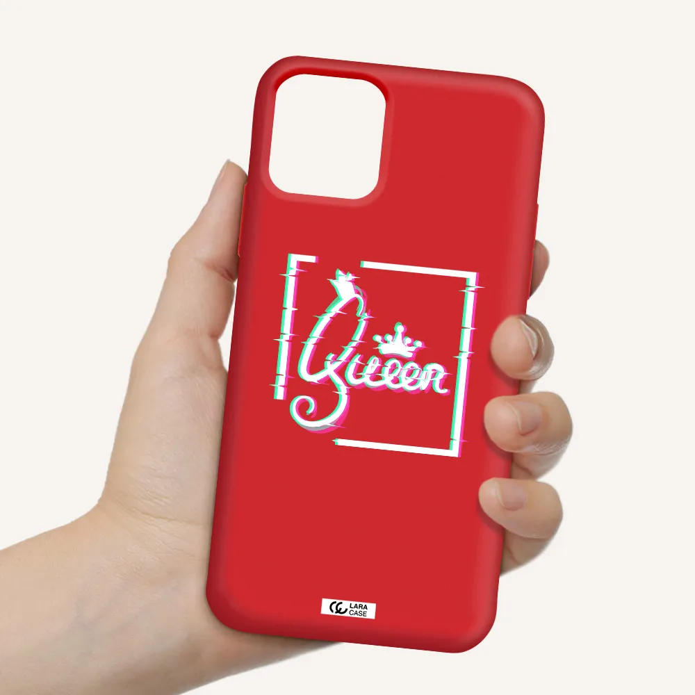 Queen Apple iPhone 11 pro max Silicone Imperial Red Case