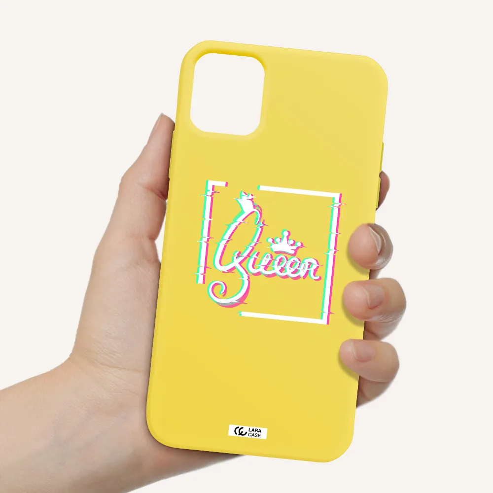 Queen Apple iPhone 11 Silicone canary yellow Case