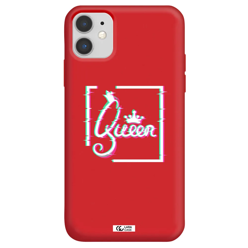 Queen Apple iPhone 11 Silicone Imperial Red Case