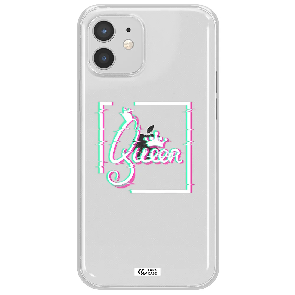 Queen Apple iPhone 12 Clear TPU Case