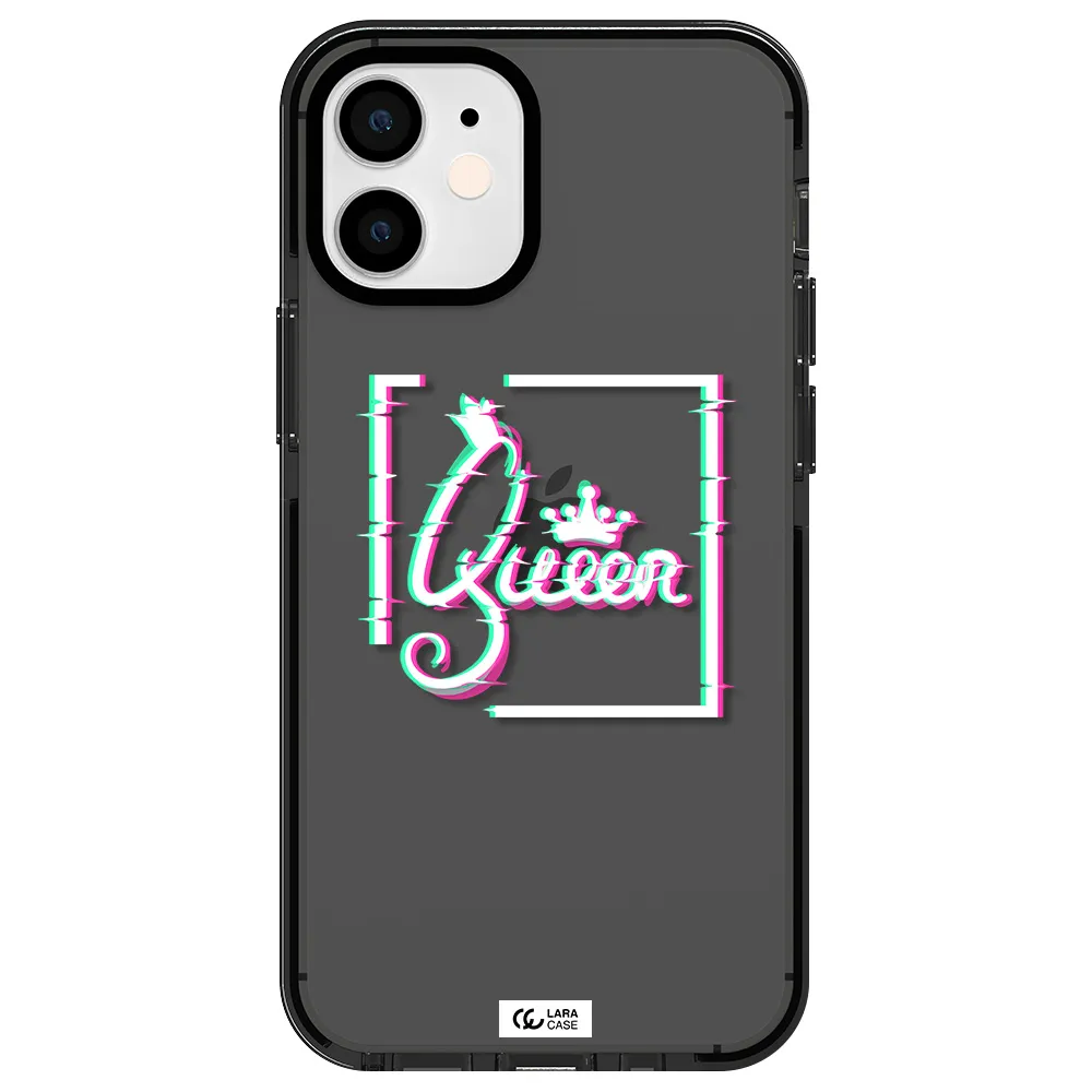 Queen Apple iPhone 12 mini impact Smoke Black Case