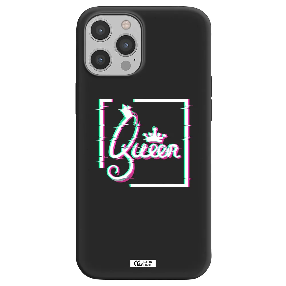 Queen Apple iPhone 12 pro Silicone black Case