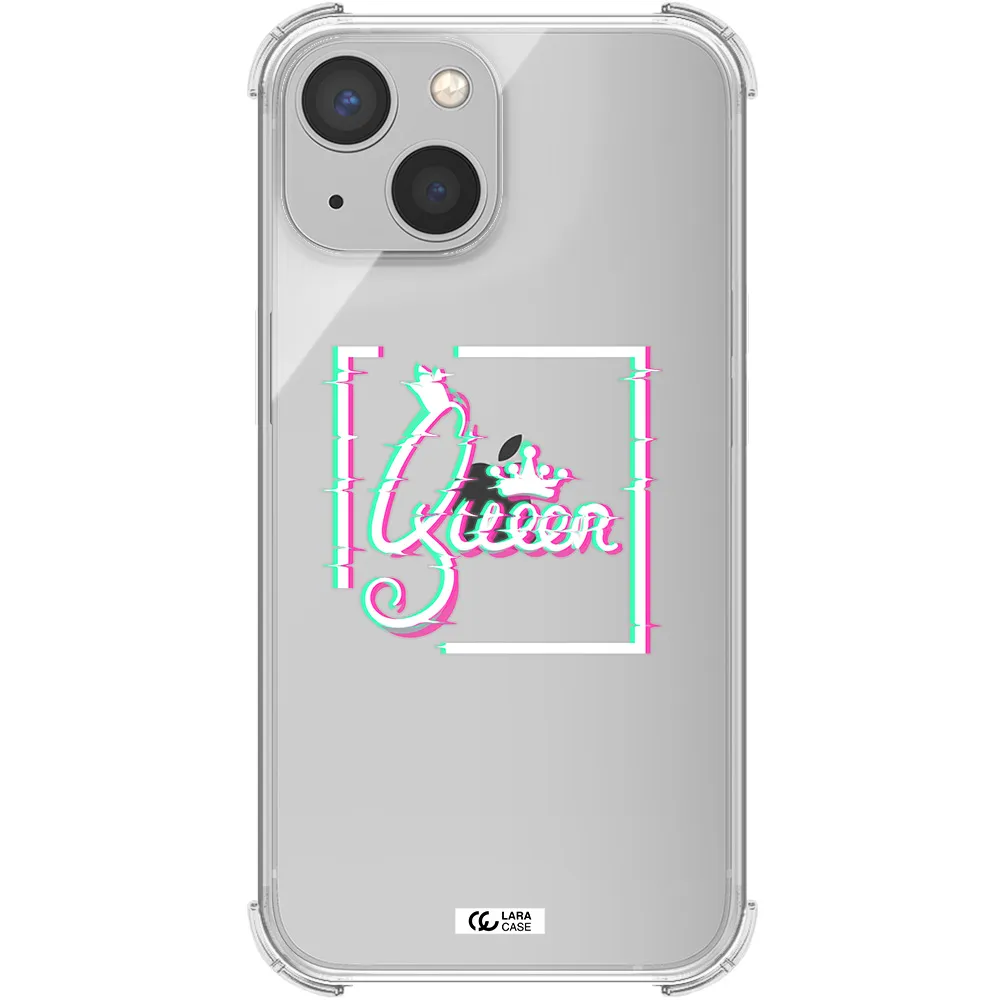 Queen Apple iPhone 13 Clear PC Case
