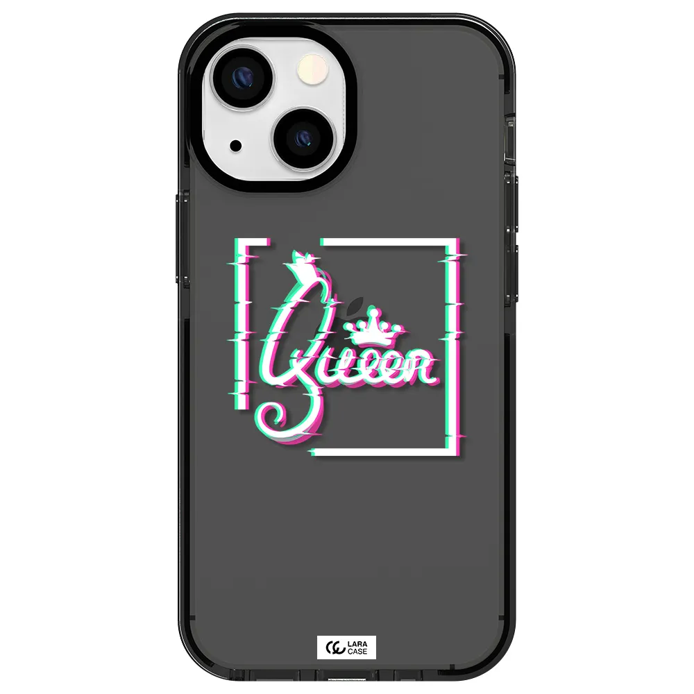 Queen Apple iPhone 13 mini impact Smoke Black Case