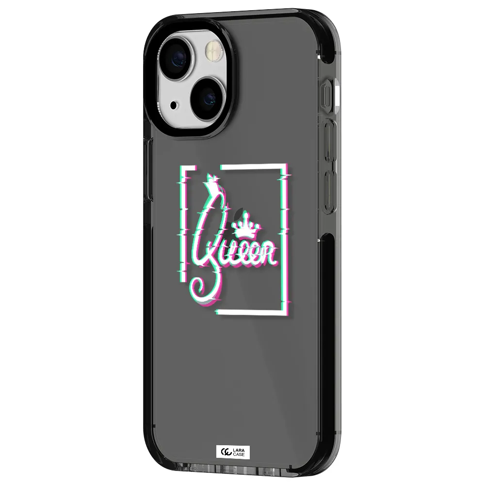 Queen Apple iPhone 13 mini impact Smoke Black Case