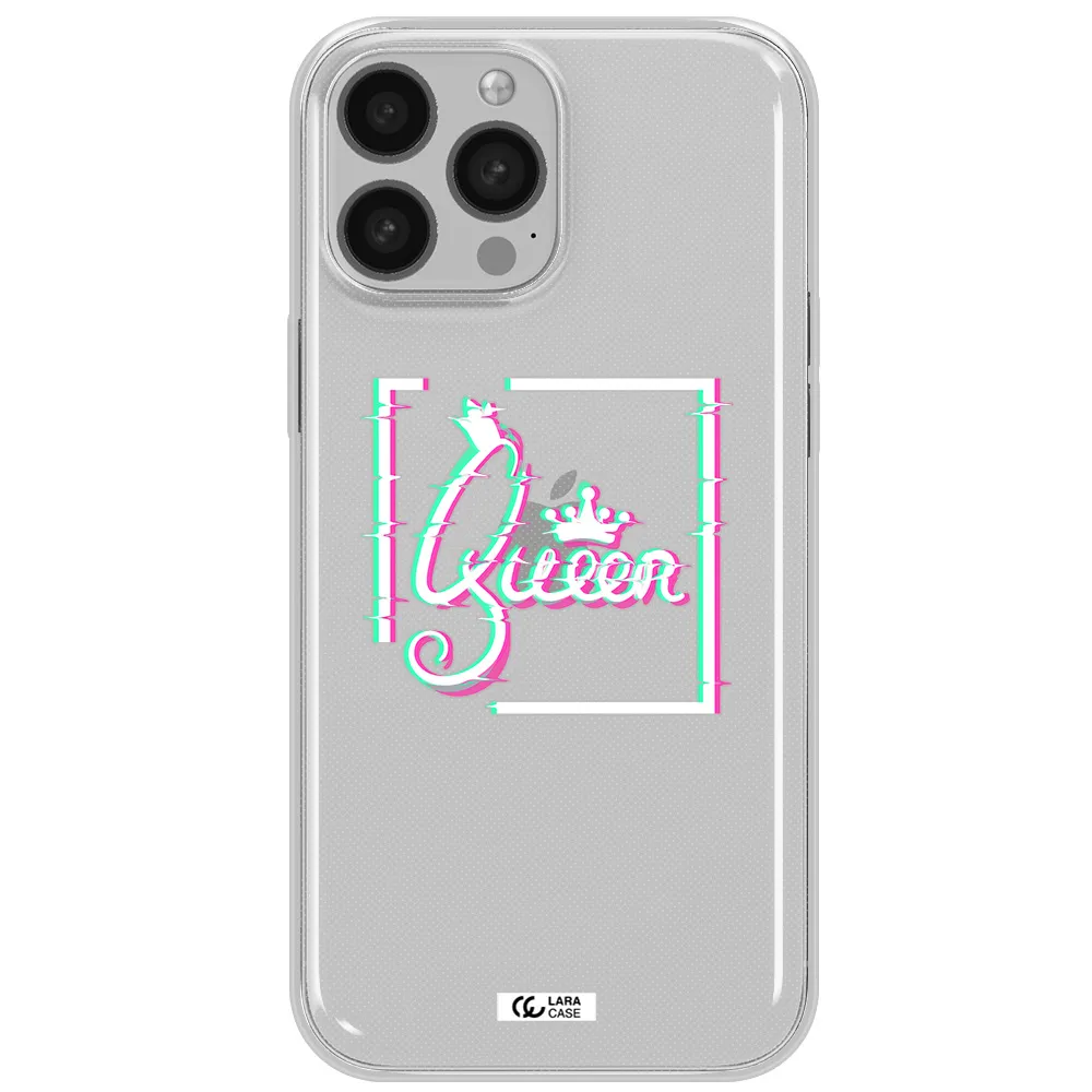 Queen Apple iPhone 13 Pro Clear TPU Case