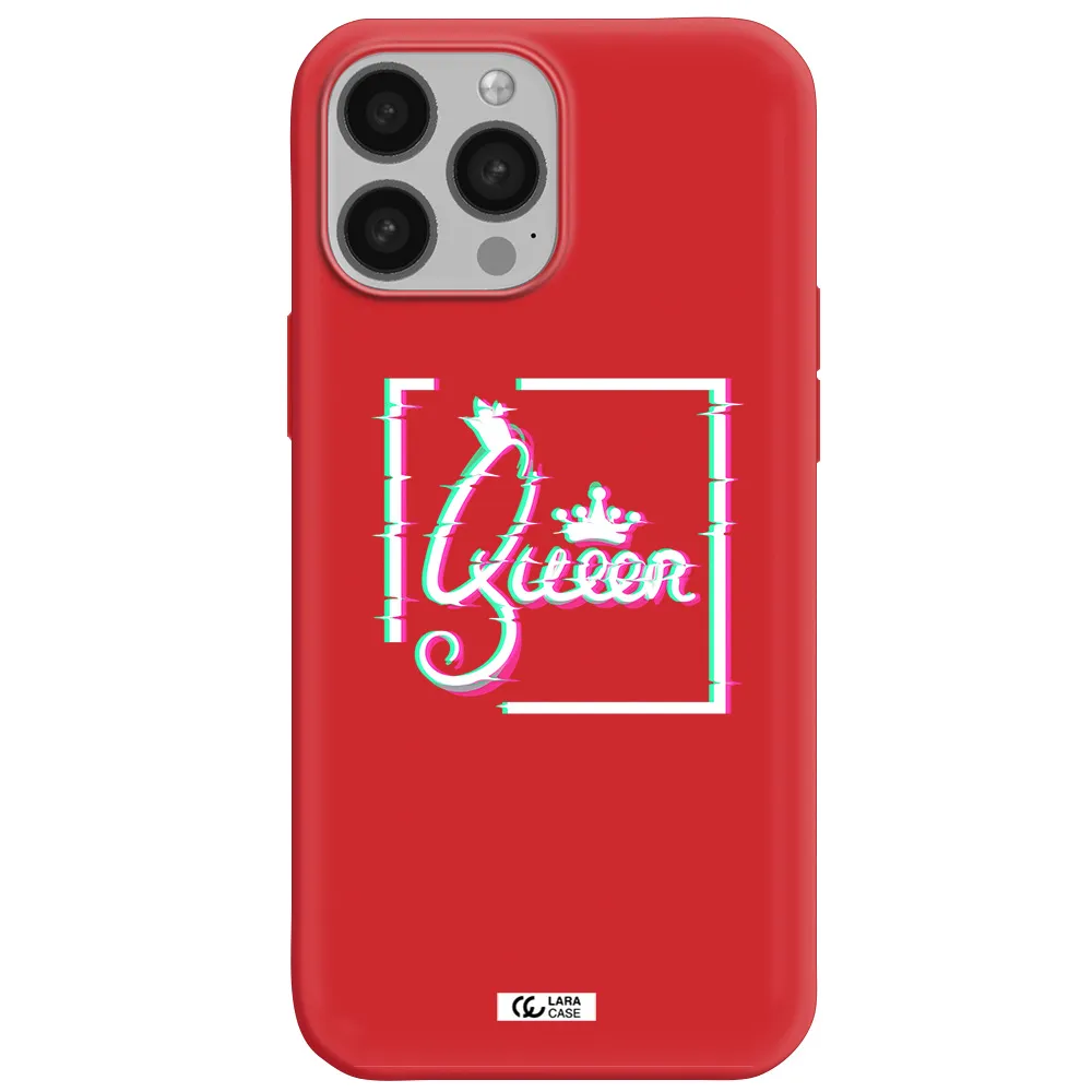 Queen Apple iPhone 13 Pro Silicone Imperial Red Case
