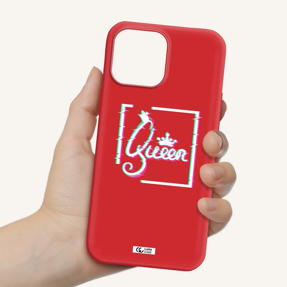 Queen Apple iPhone 13 Pro Silicone Imperial Red Case