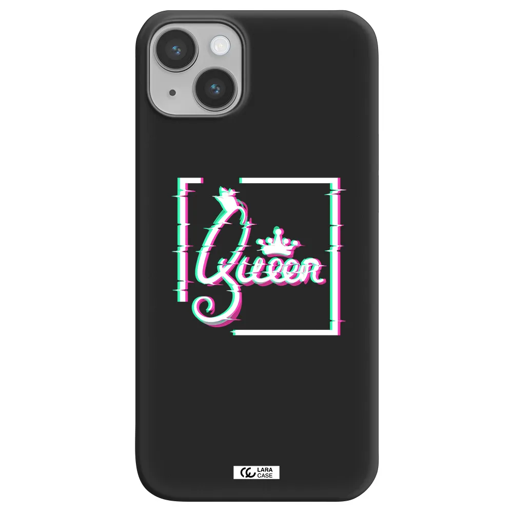 Queen Apple iPhone 14 plus Silicone black Case