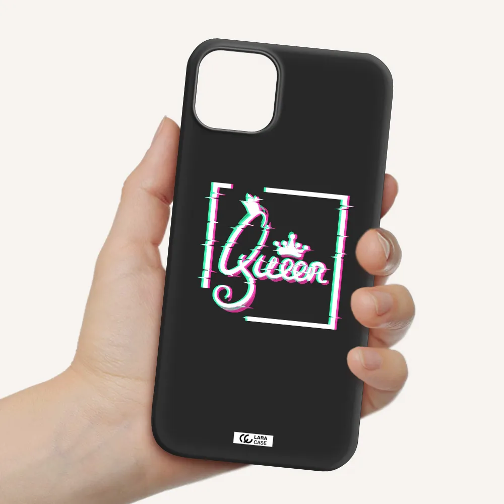 Queen Apple iPhone 14 plus Silicone black Case