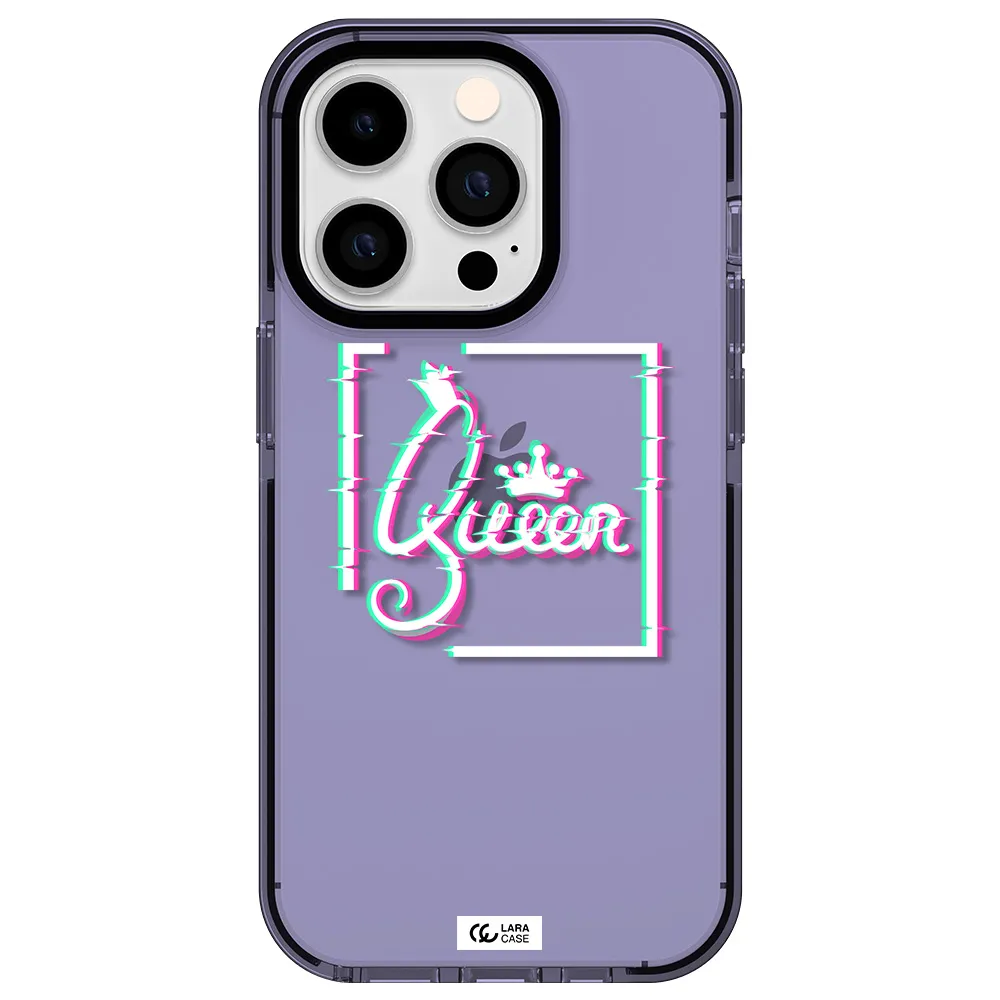 Queen Apple iPhone 14 pro impact Lilac Case