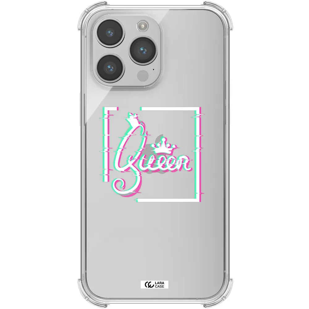 Queen Apple iPhone 14 pro max Clear PC Case