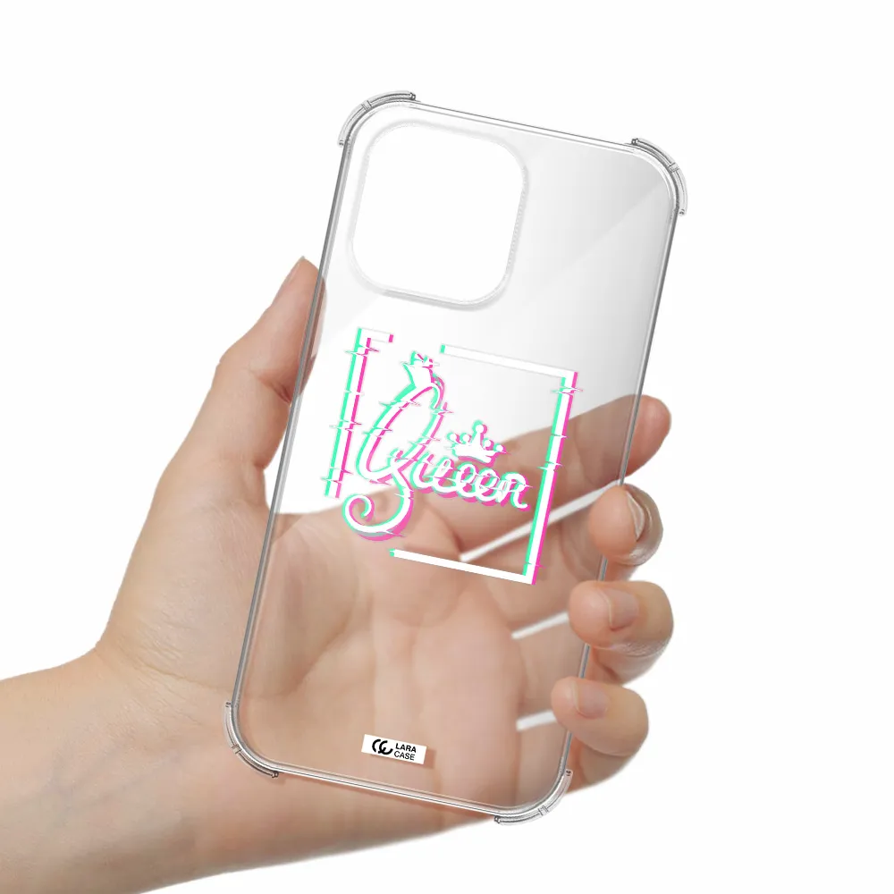 Queen Apple iPhone 14 pro max Clear PC Case