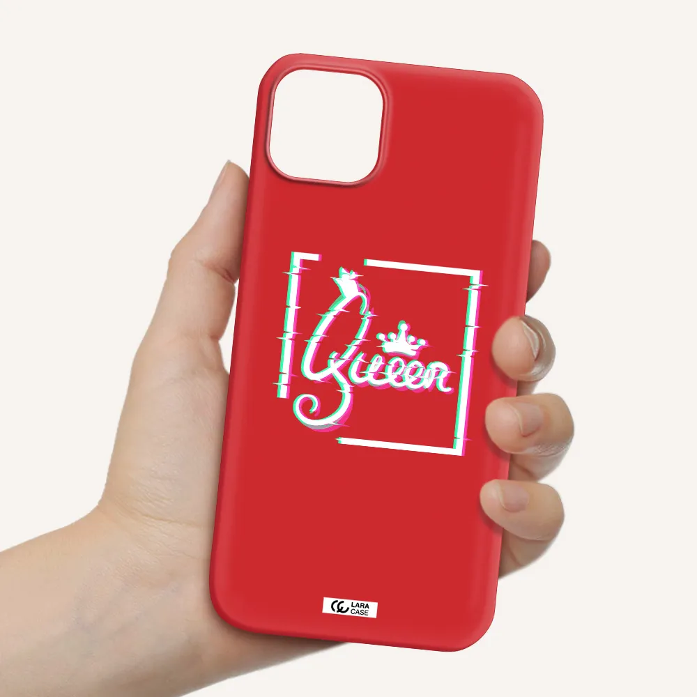 Queen Apple iPhone 14 Silicone Imperial Red Case