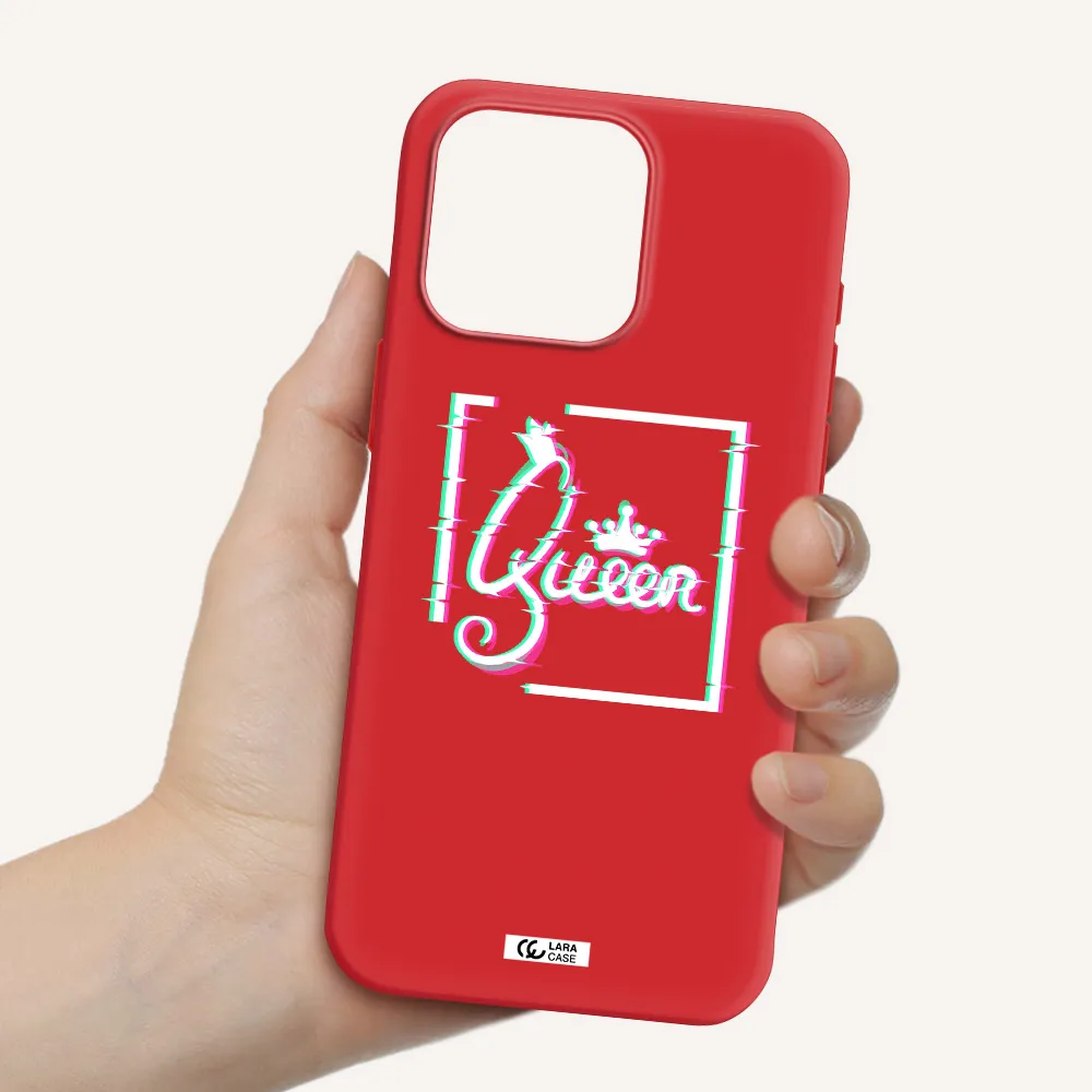 Queen Apple Iphone 15 Pro Max Silicone Imperial Red Case