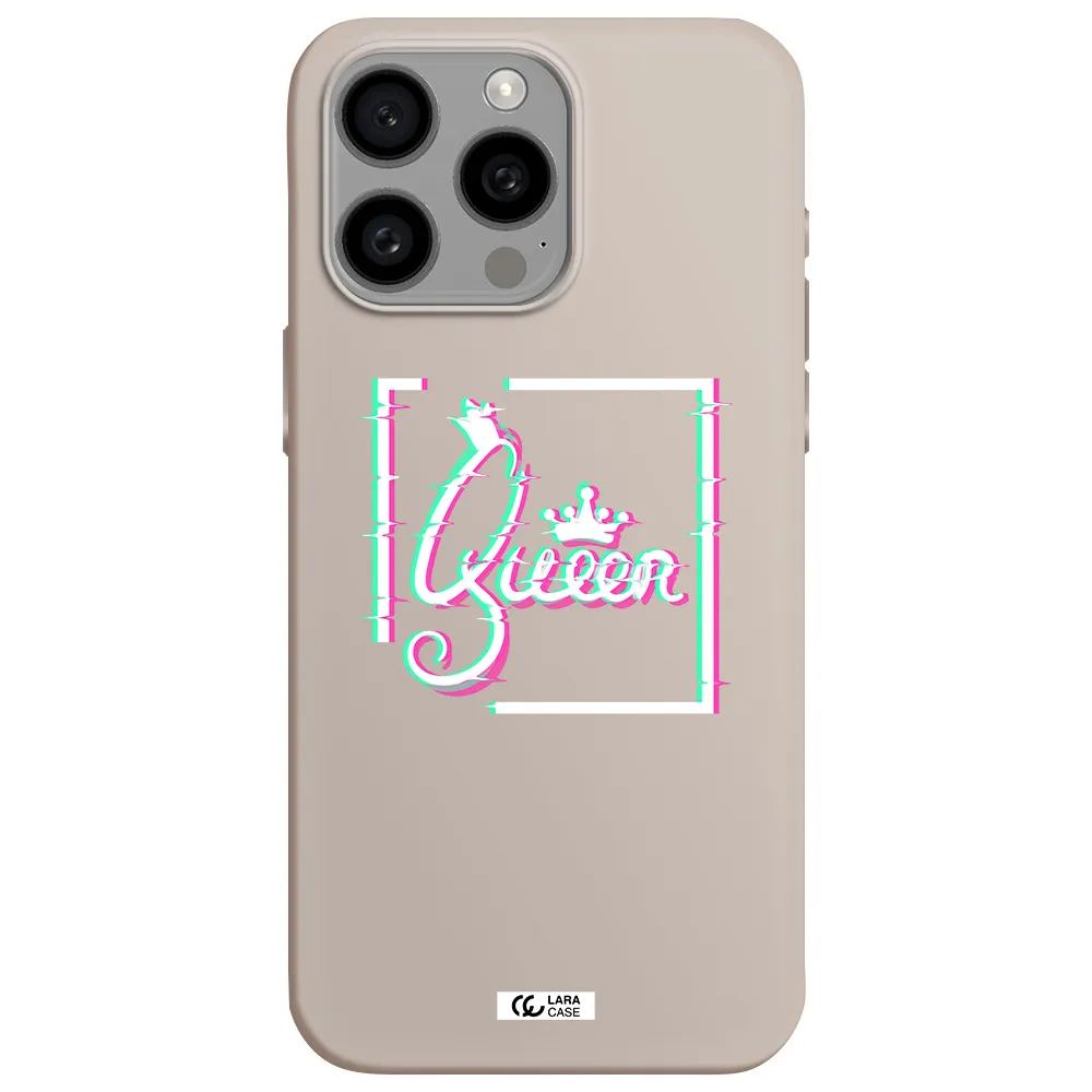 Queen Apple Iphone 15 Pro max Silicone Stone Case