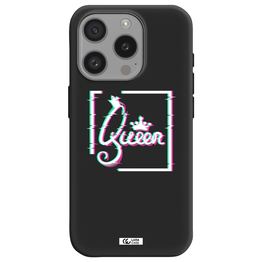 Queen Apple Iphone 15 Pro Silicone Black Case