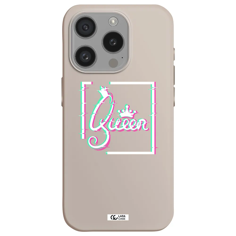 Queen Apple Iphone 15 Pro Silicone Stone Case