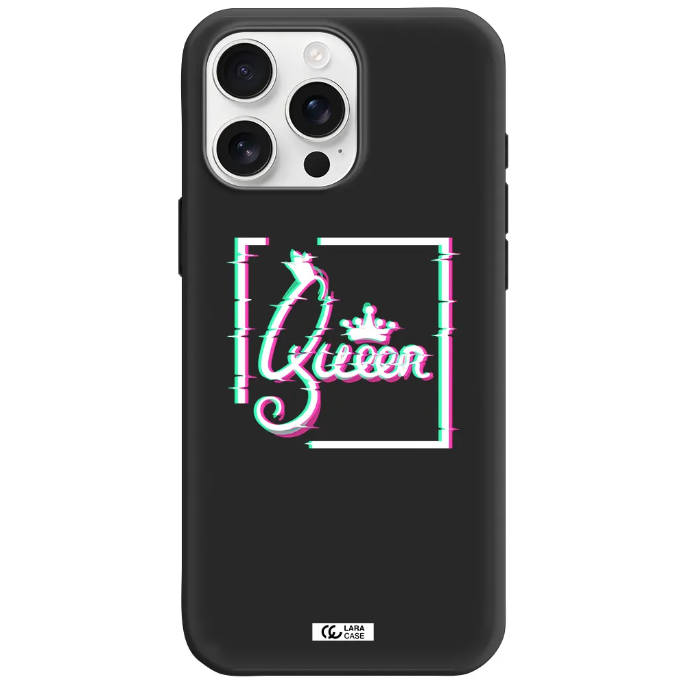 Queen Apple Iphone 16 Pro Max Silicone Black Case