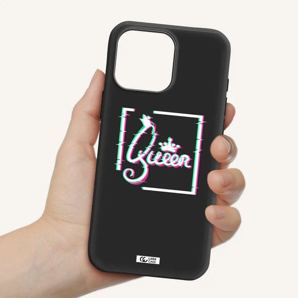 Queen Apple Iphone 16 Pro Max Silicone Black Case