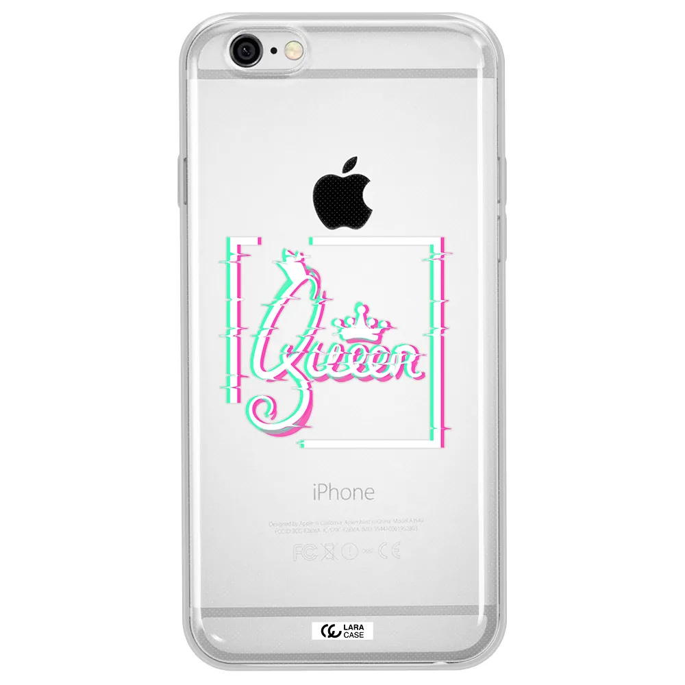 Queen Apple iPhone 6 plus Clear TPU Case