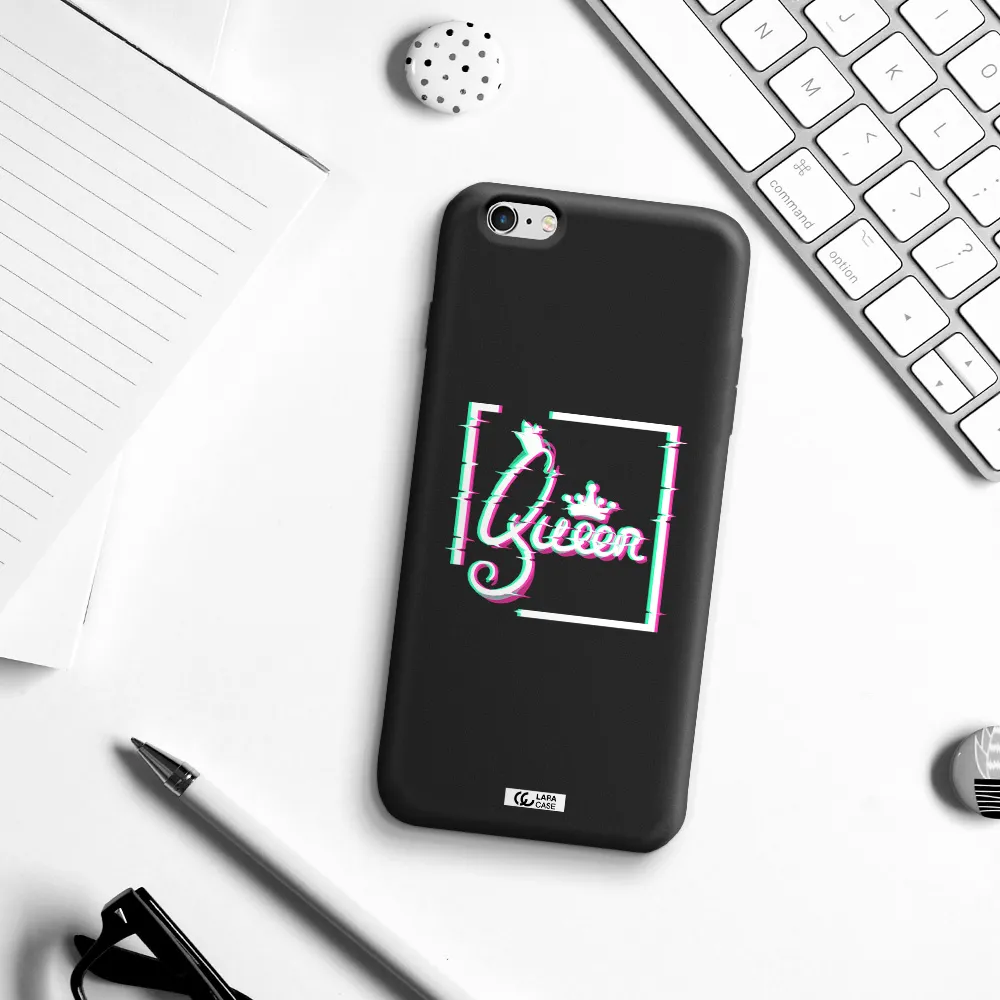 Queen Apple iPhone 6 plus Silicone black Case