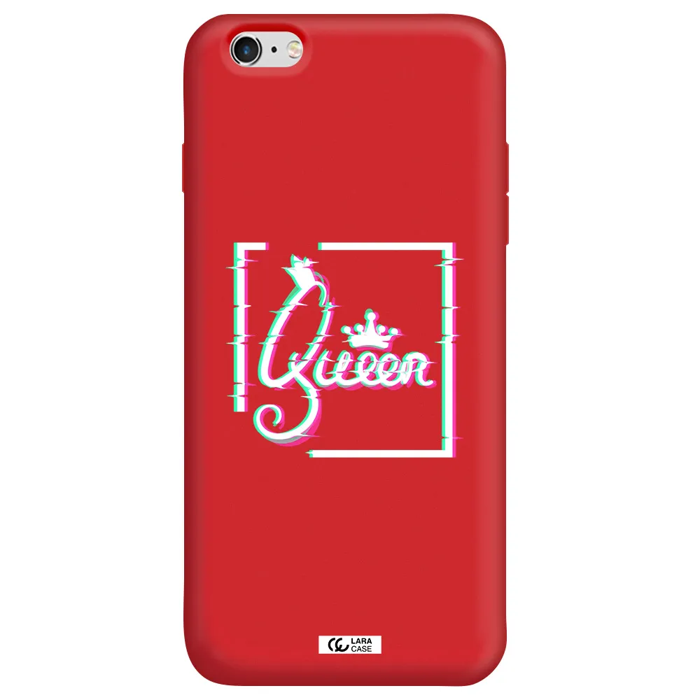 Queen Apple iPhone 6 plus Silicone Imperial Red Case