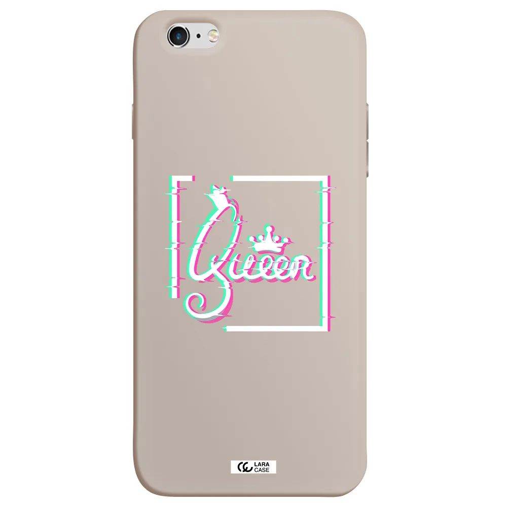 Queen Apple iPhone 6 plus Silicone Stone Case