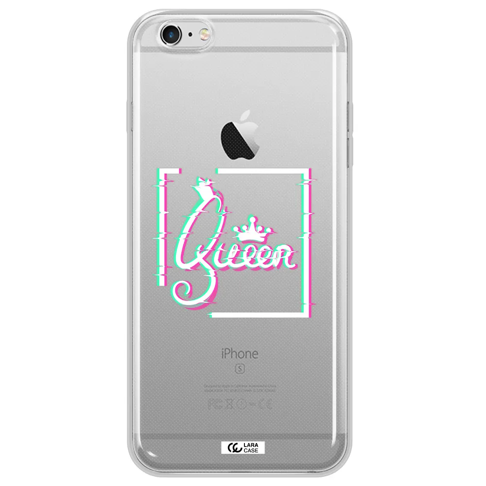 Queen Apple iPhone 6 s plus Clear TPU Case
