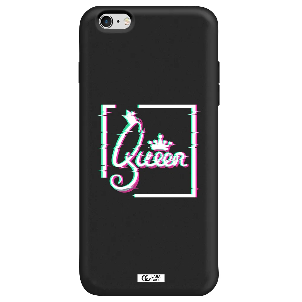 Queen Apple iPhone 6S Silicone black Case