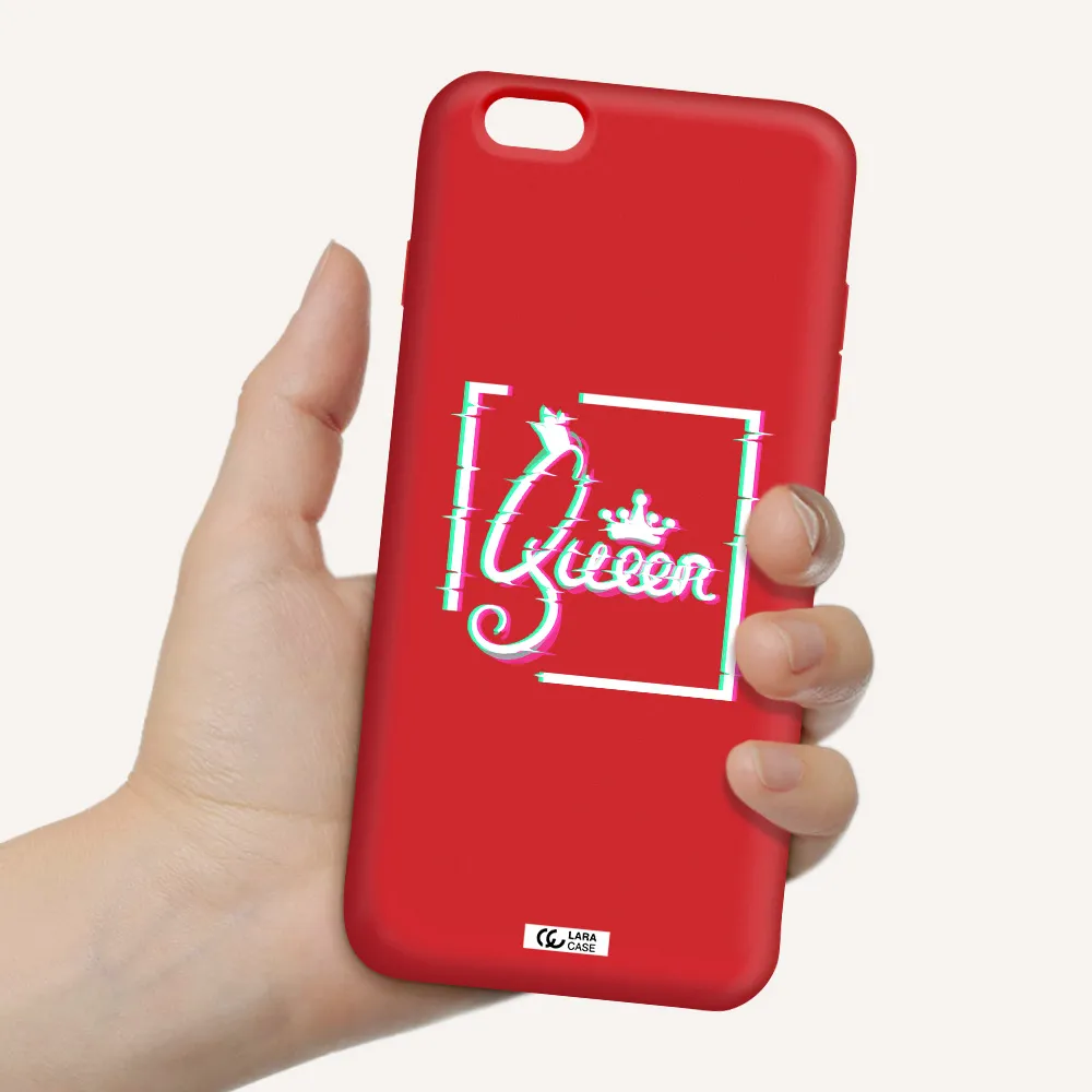 Queen Apple iPhone 6S Silicone Imperial Red Case