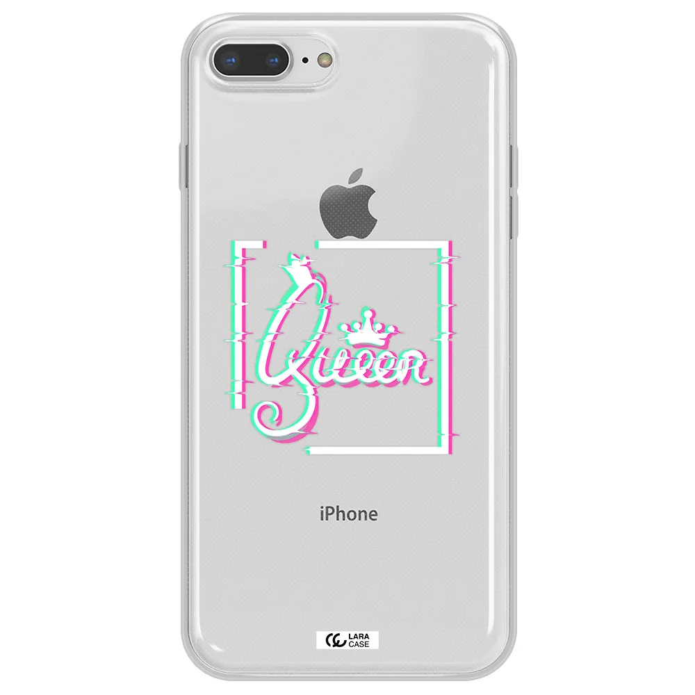 Queen Apple iPhone 7 plus Clear TPU Case